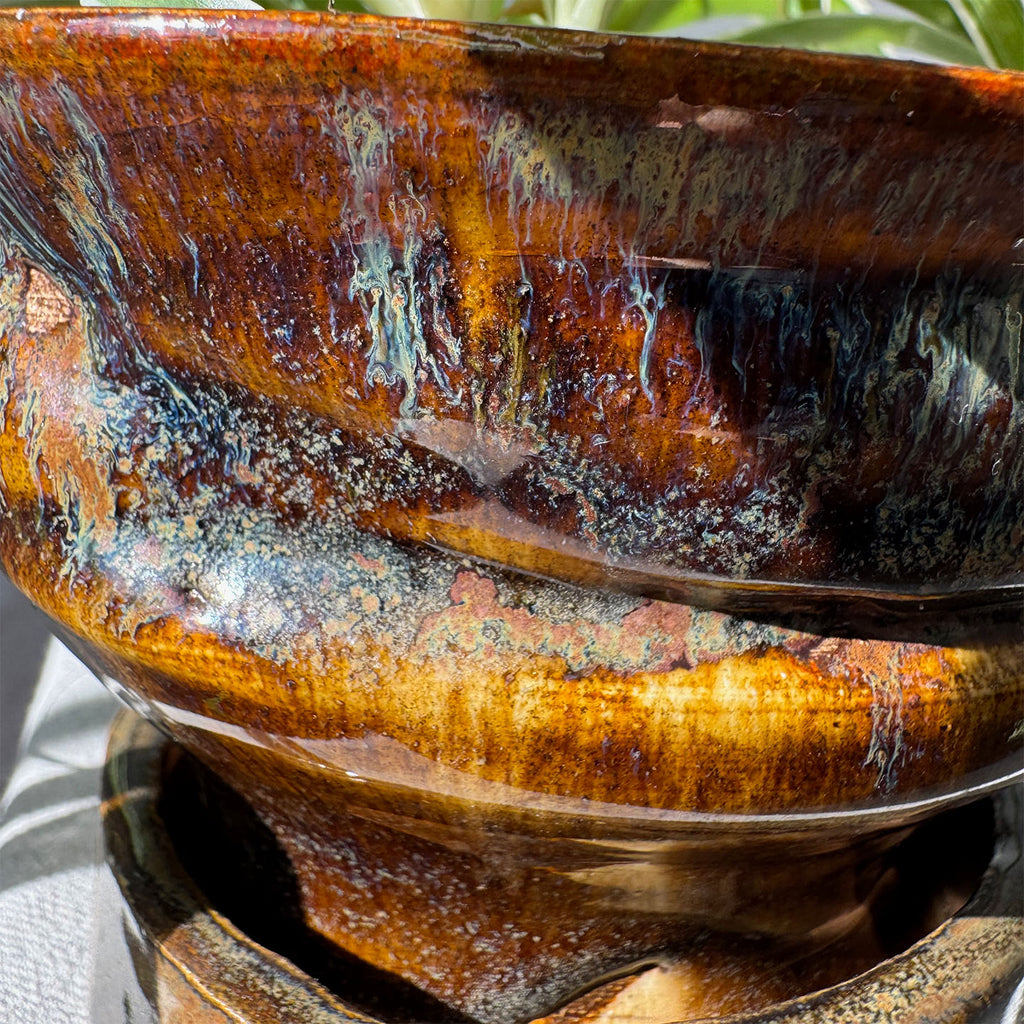 #121 Paired Planter with Base