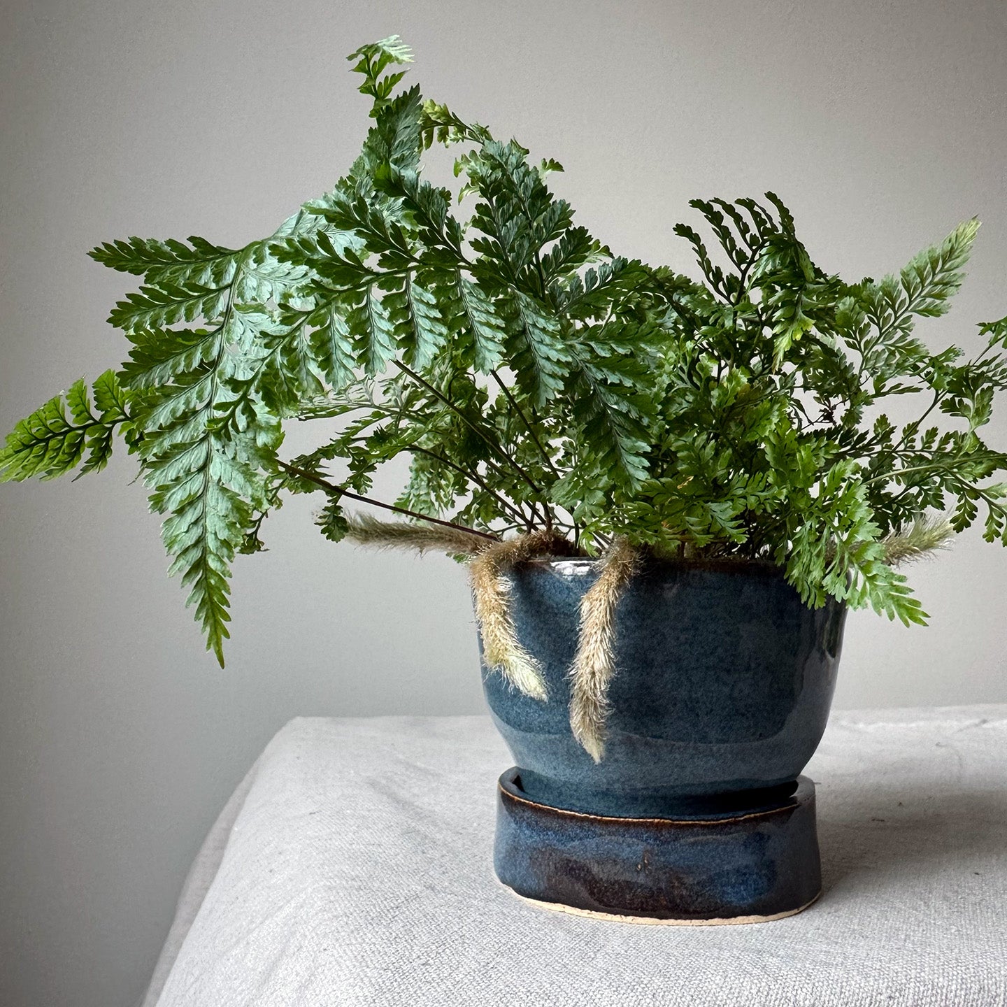#86, #128, Paired Planter with Base